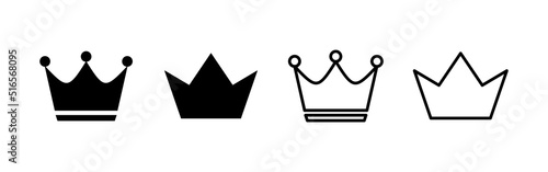 Crown icon vector. crown sign and symbol