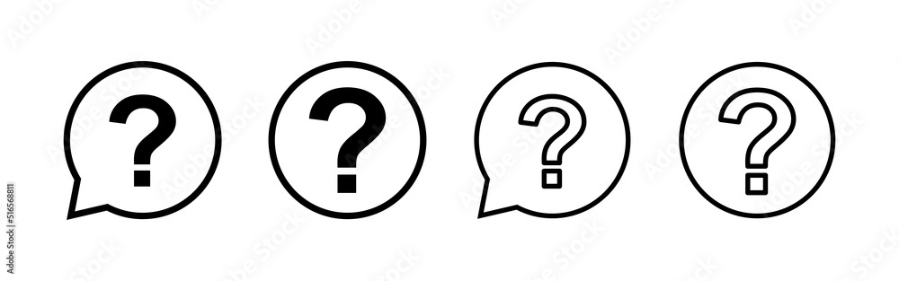 Question icon vector. question mark sign and symbol Question icon vector. question mark sign and symbol