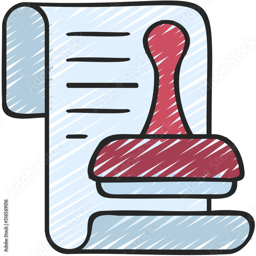 Scroll Stamp Icon