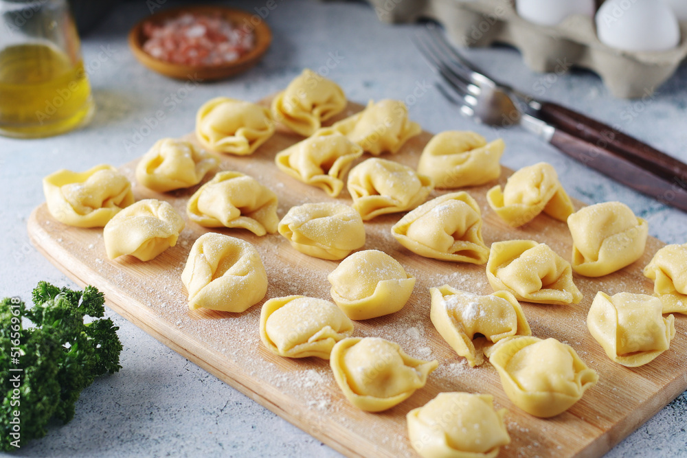 Tortellini - dumplings typical dish from Italian cuisine Tortellini - dumplings typical dish from Italian cuisine