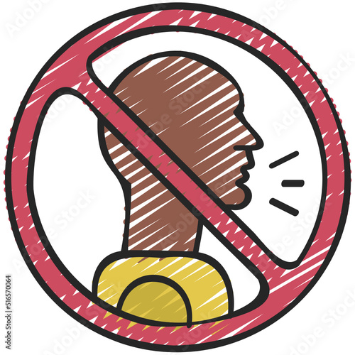No Shouting Icon