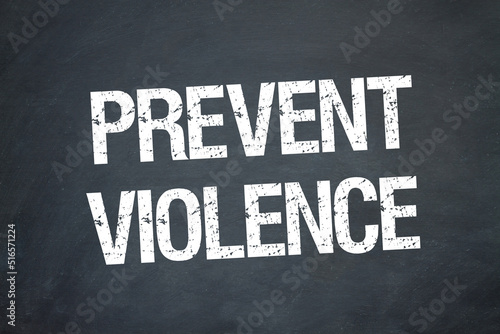Tableau sur toile Prevent violence