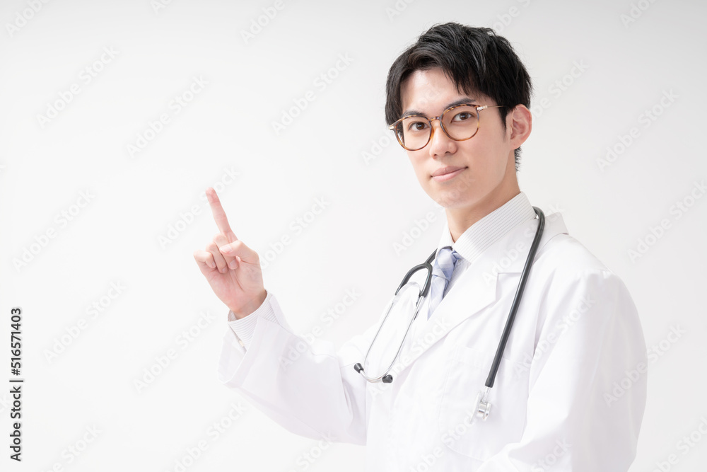 指差しをする医師