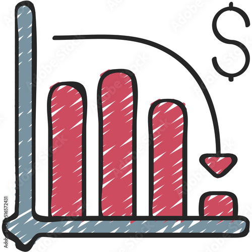 Financial Crash Icon