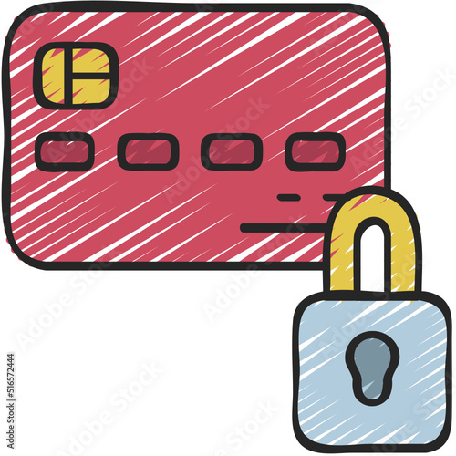Locked Credit Card Icon