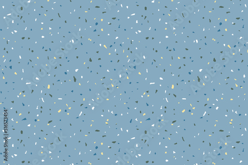 Vector Terrazzo pattern horizontal background. Abstract italian flooring ston...