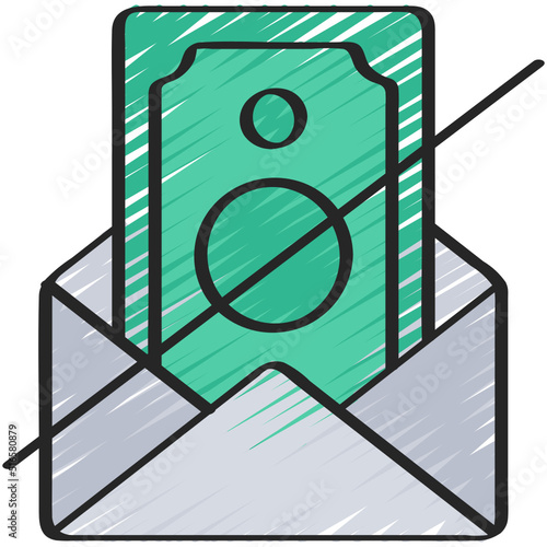 No Paycheck Icon