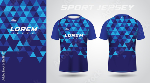 blue t-shirt sport jersey design