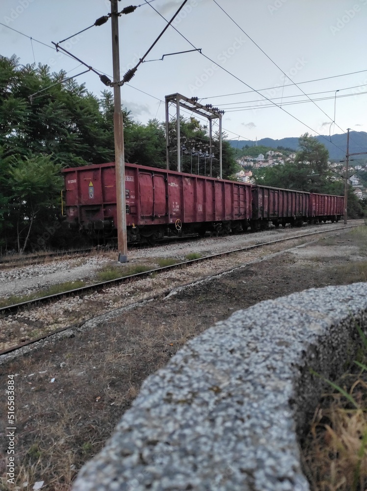 Obraz premium Train station in Konjic