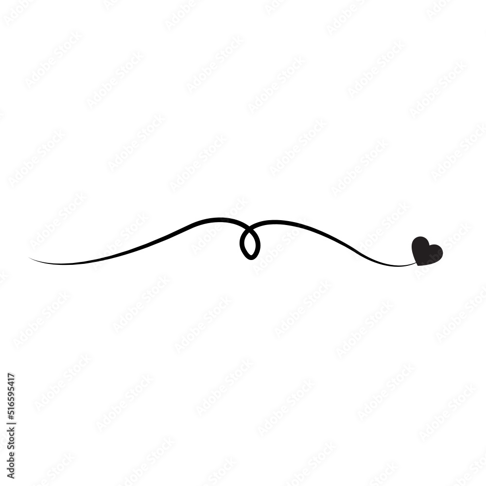 Obraz premium line heart