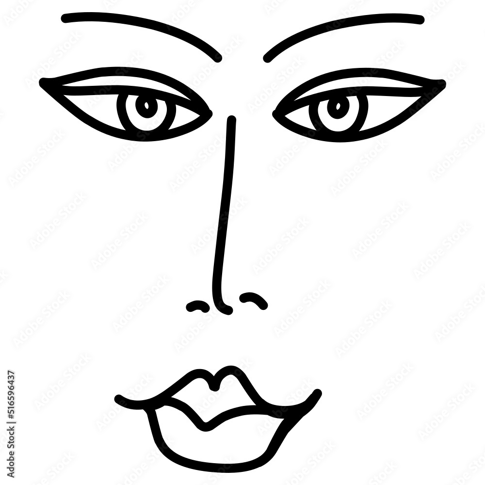 Face line are Face line are
