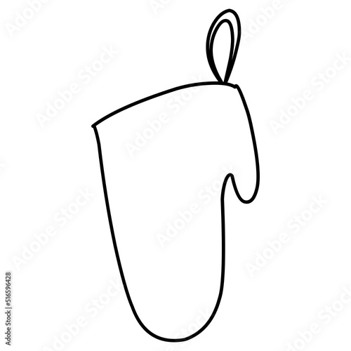 hand washcloth line art
