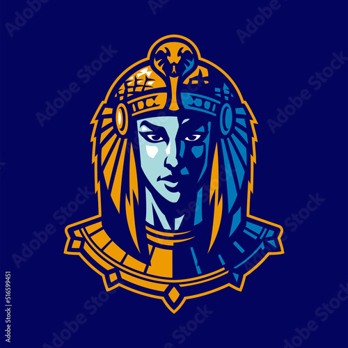 Isis God of Ancient Egyptian Logo
