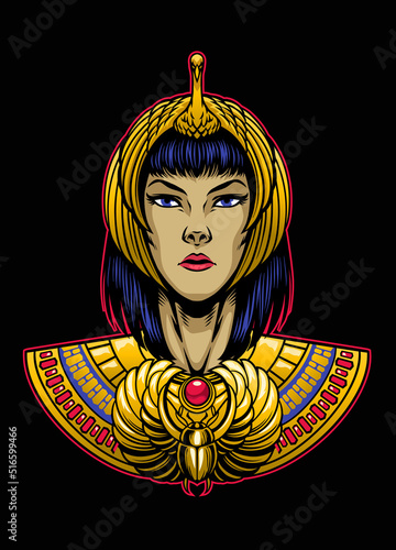 Isis of Egyptian Goddes Head