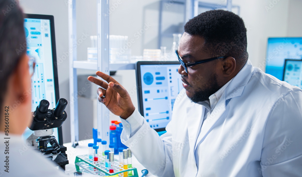 Monkeypox Research Laboratory. Professional Workers of a Modern