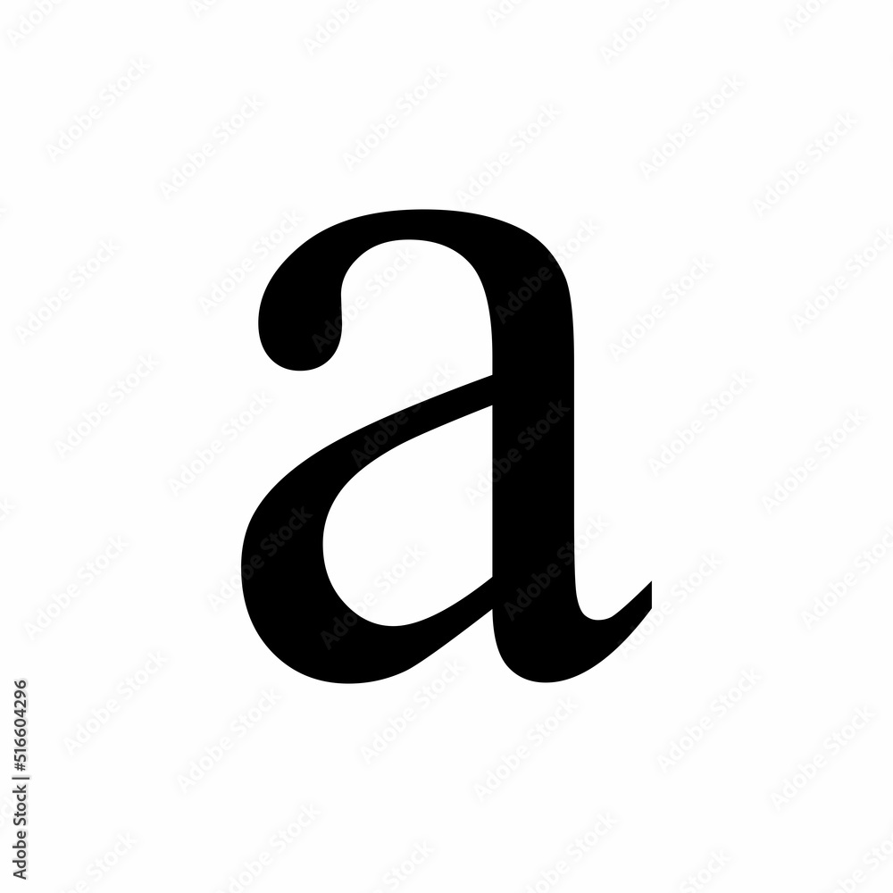 Obraz premium Latin a lowercase symbol