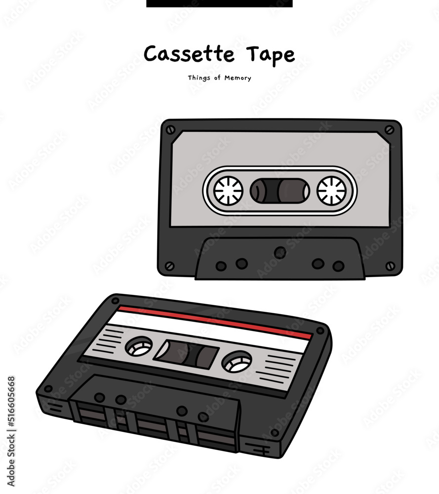 This is a cassette tape. In the past, I used it a lot to listen to music.