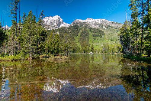 Fototapeta Naklejka Na Ścianę i Meble -  lake in grand teton national park