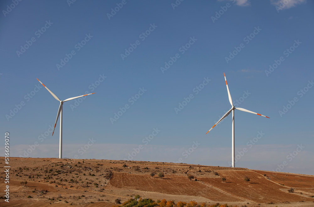 Group of windmills for renewable electric energy production Group of windmills for renewable electric energy production