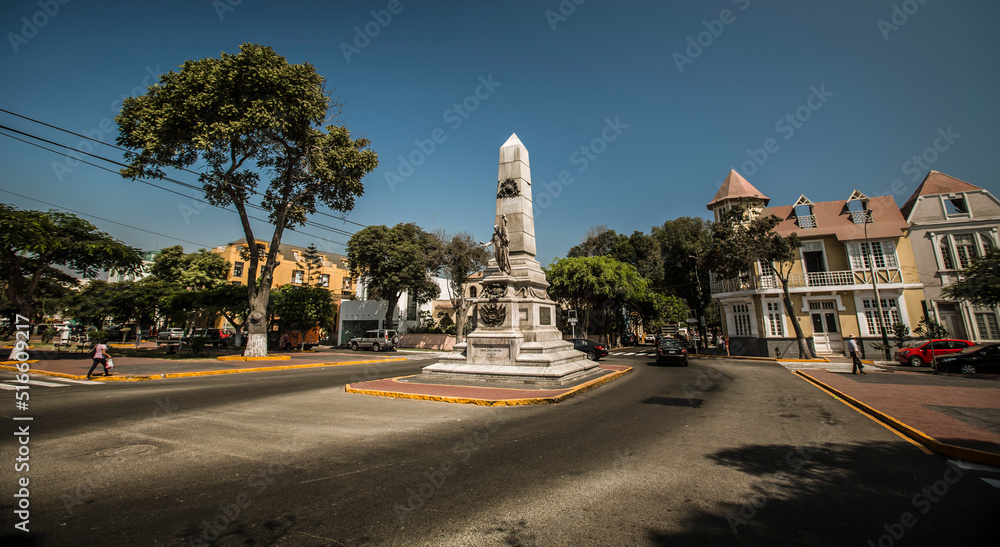 Fototapeta premium Barranco district, Lima, Peru