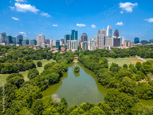 Atlanta cityscape from Piedmont Park