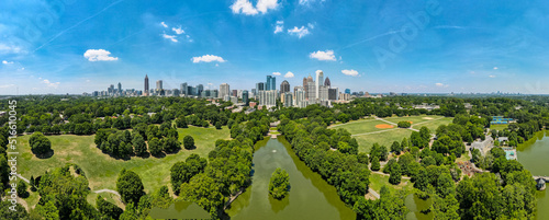Slika na platnu Atlanta cityscape from Piedmont Park