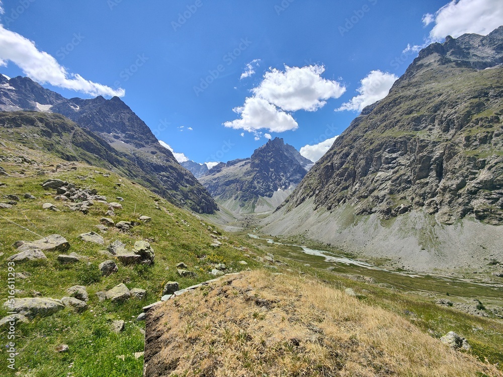 Vallée du Glacier du clot des cavales - La grave - Alpes - France