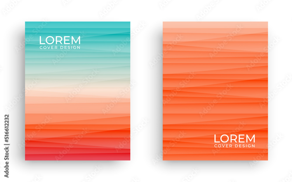 Dynamic wavy light and shadow texture background with orange and pink summer gradient colours design	
