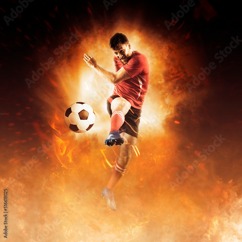 Soccer player in action © Andrey Burmakin