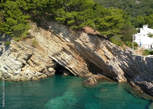 Rocky coast in Montenegro