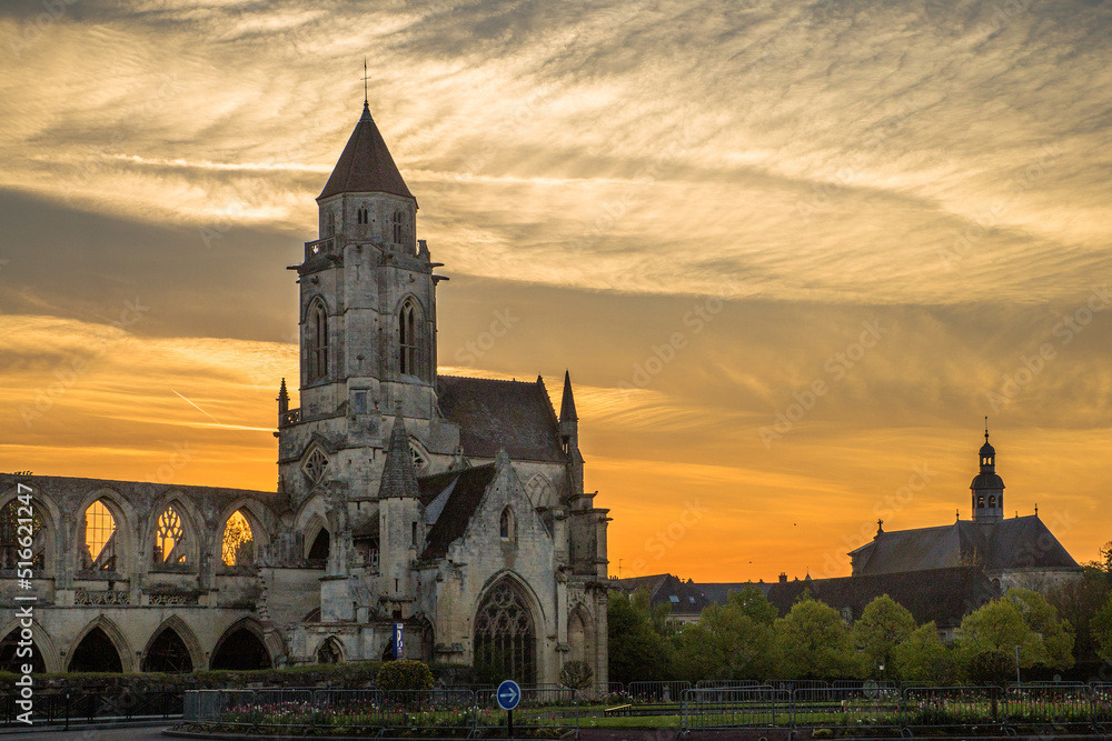 Ruines de l’église Saint-Etienne-le-Vieux à Caen, Normandie, France