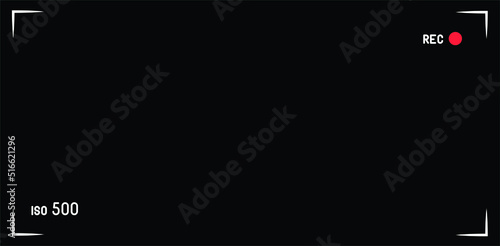 record watermark recording mark camera display in greenscreen
