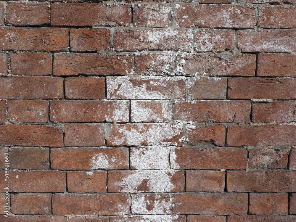 Naklejka premium efflorescence on brick wall