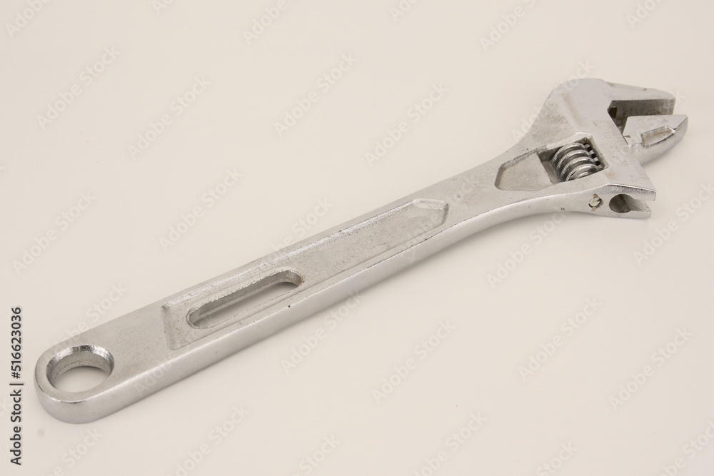 adjustable wrench isolated on white adjustable wrench isolated on white