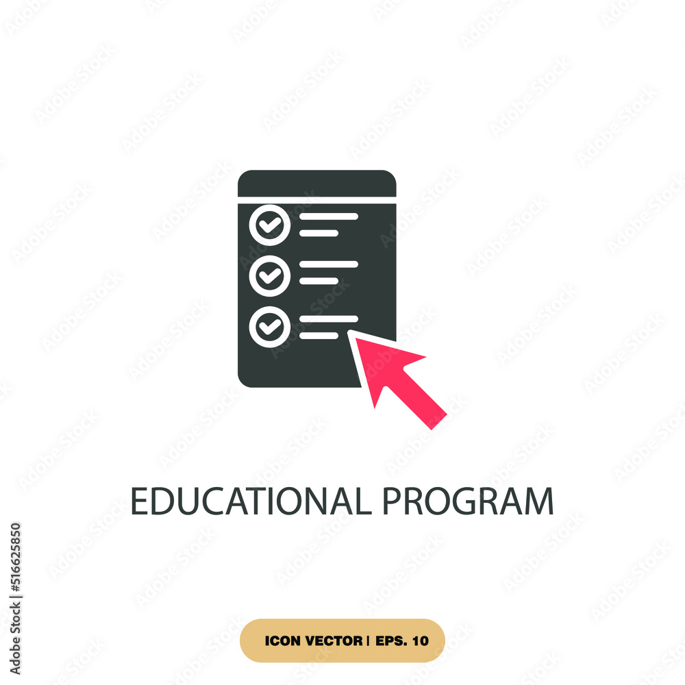 educational program icons  symbol vector elements for infographic web