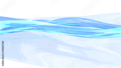 Water Wave liquid flow surface 3D illustration.