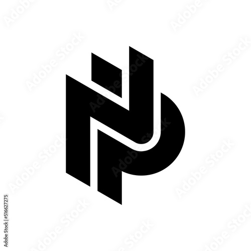Letter NP creative monogram logo