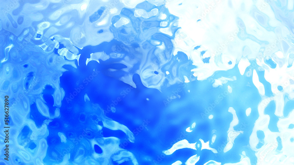 Water Wave flow ripple blue 3D illustration. Water Wave flow ripple blue 3D illustration.