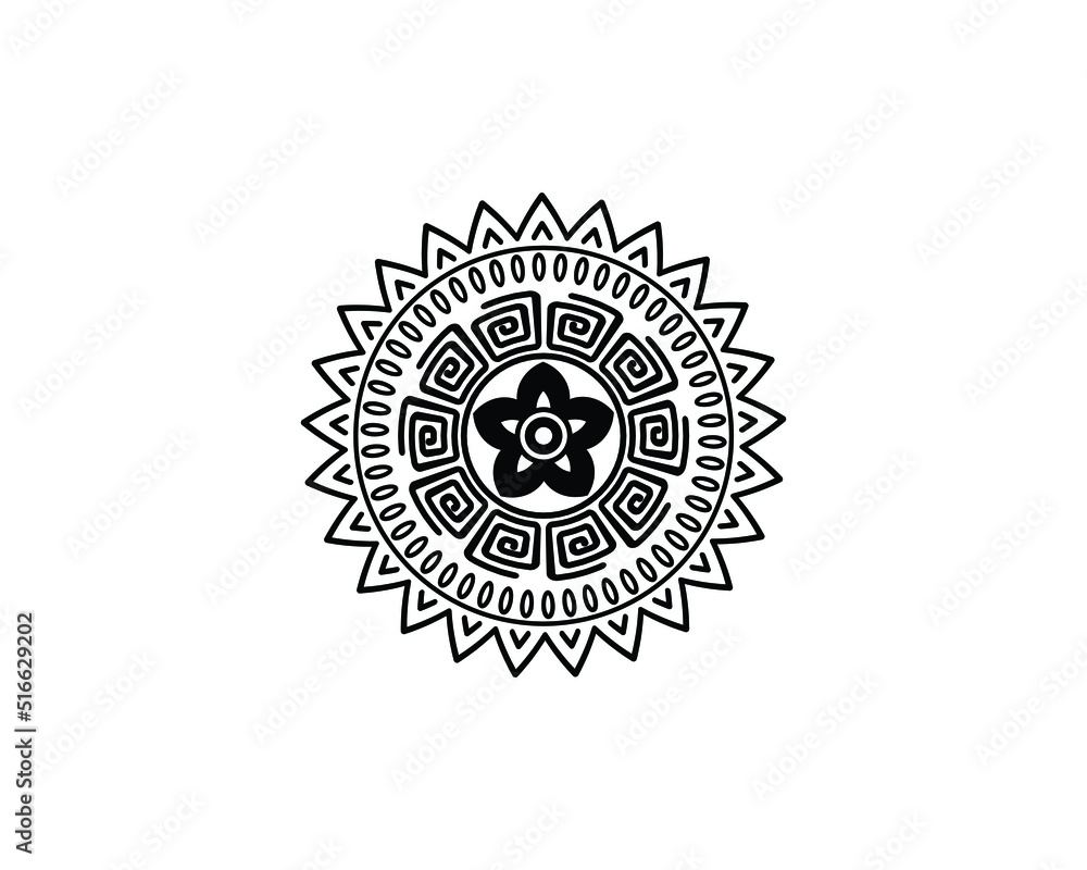 Mandala in ethnic style vector Mandala in ethnic style vector