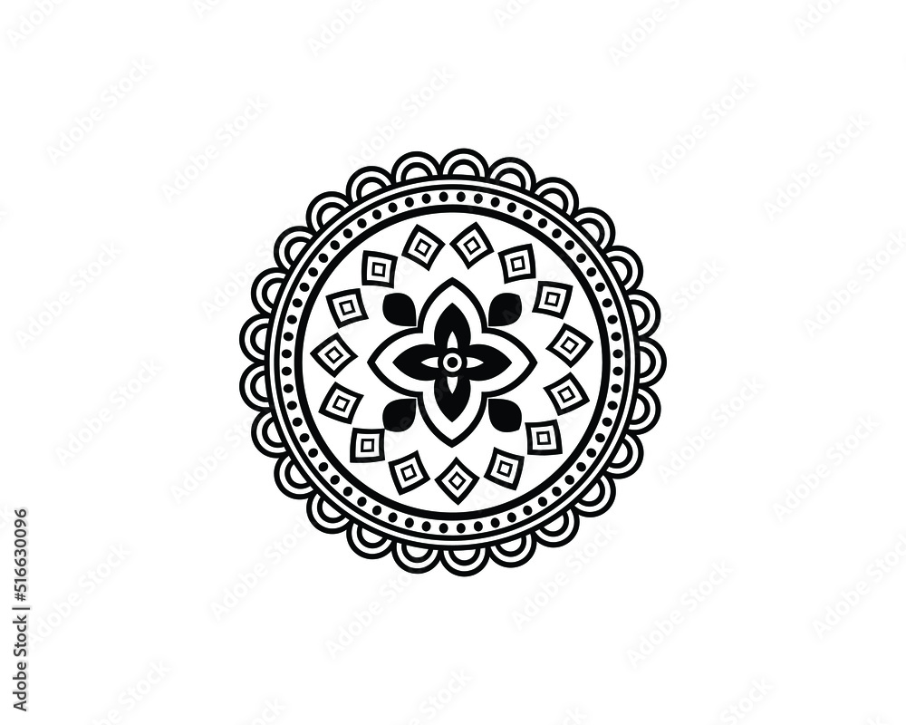Obraz premium Mandala in ethnic style vector
