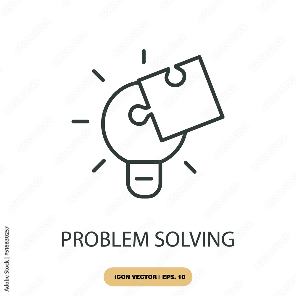 problem solving icons symbol vector elements for infographic web Stock ...