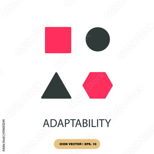 adaptability icons  symbol vector elements for infographic web