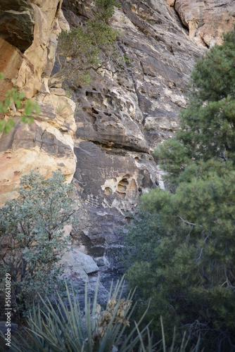 old rock formations from red rock canyon