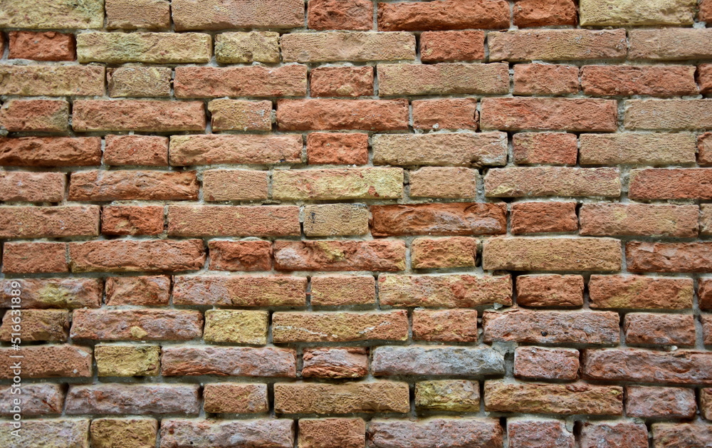 Fototapeta premium Natursteinmauer - Textur - Banner, Steinmauer in den Farben Braun und Rostbraun 