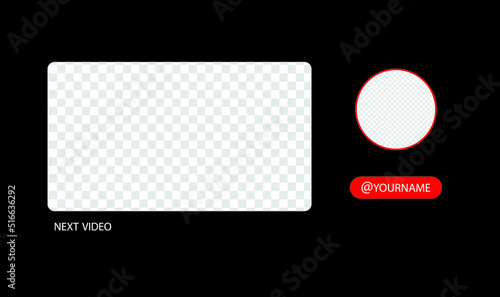 YouTube Next Video background design vector wireframe stock vector design eps easy to editable