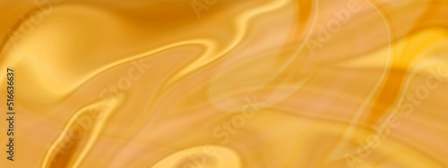 Abstract yellow silk background, liquid marble texture with stains, swirl wavy abstract background for creative design, book cover, card, weeding card, decoration and design.