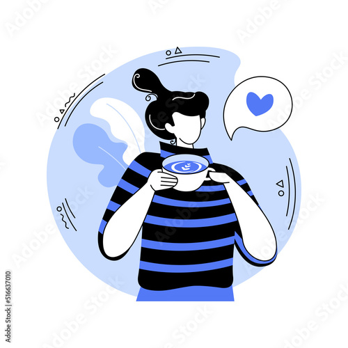 Matcha tea isolated cartoon vector illustrations.