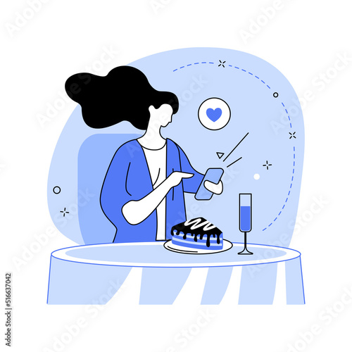 Favorite dessert isolated cartoon vector illustrations.