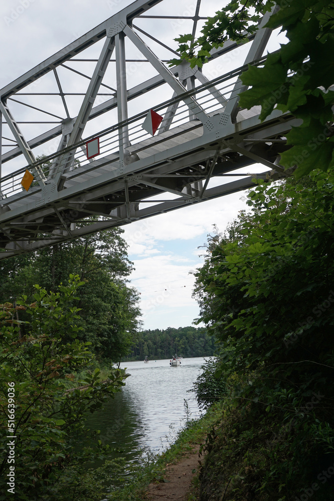 Truss train bridge in Ruciane-Nida, Poland Truss train bridge in Ruciane-Nida, Poland