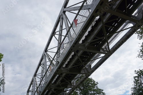 Truss train bridge - side view © PX Media